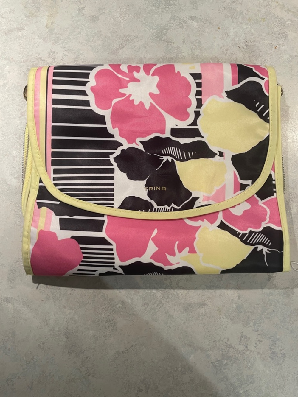 Trina Floral Fold-Over Cosmetic Pouch